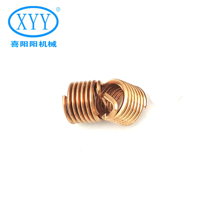 ST8*1.25*Phosphor Bronze Stainless Steel Wire Threaded Insert Custom Size Fasteners with Natural Surface Treatment Packed Carton