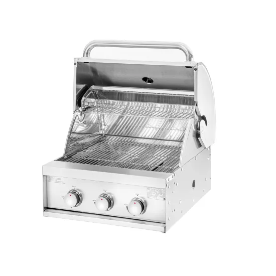 Portable Auplex Stainless Steel Mini BBQ Gas Grill with Pellet Fuel and Electronic Ignition