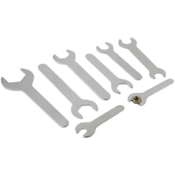 108mm Galvanized Hexagon Simple Stamped Disposable Wrench, Flat Single Open End Spanner Punching Wrench