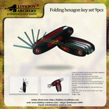New Linkboy factory price LBC034A wrench set 9pcs archery arrow for hunting