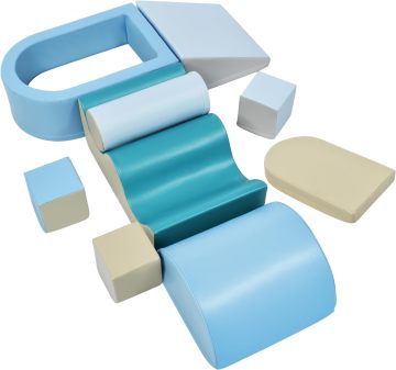 Six-Shaped Anti-Slip Soft Plastic Block Playground Equipment for Kids