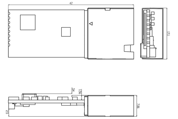 Diagram for the Laser Distance Sensor 20m