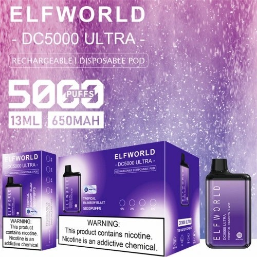 Elf World 5000 Puff E Cigs Vape Pod