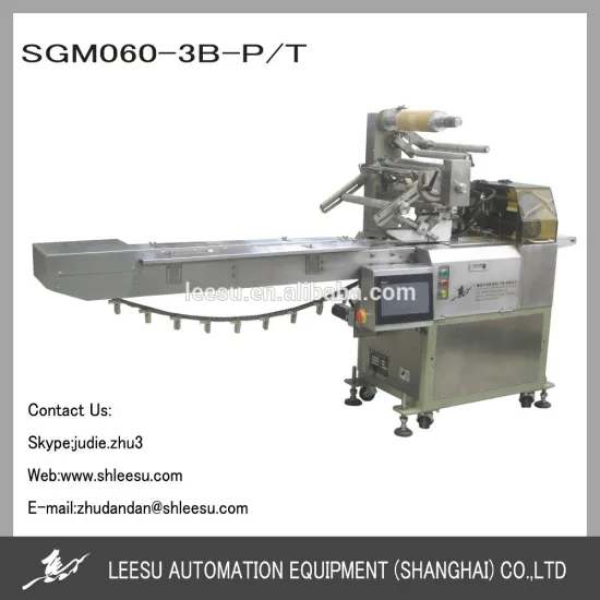 SGM060-3B-P/T Shanghai Leesu Horizontal Pillow Automatic Grain with Tray Packing Machine