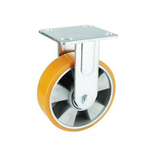 Heavy Duty Rigid Casters PU on Aluminum