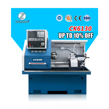 Ketepatan tinggi CNC Mini Lathe CK6130 dengan Kawalan FanUC