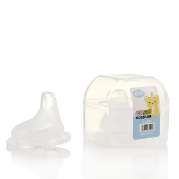 Apple Bear Baby Soft Liquid Silica Gel Duck-Billed Pacifier