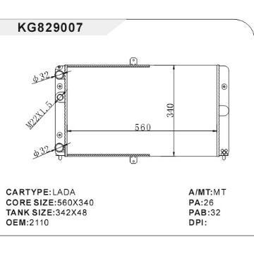 auto radiator car:LADA OEM:2110