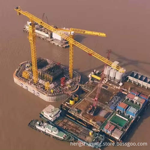 China's 8T Flat Top Tower Crane Qtz125 (6015) - 50m Height and 8 Ton Capacity: Gearbox Engine Motor Pump Construction Equipment