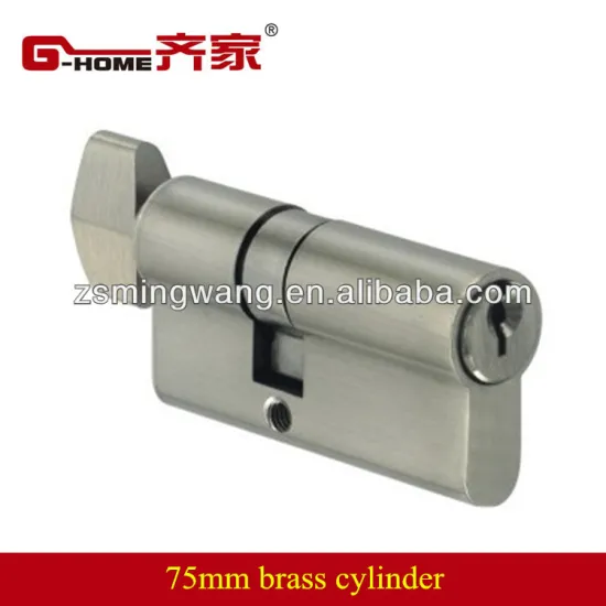 single side 80mm euro standard brass cylinder with thumb turn knob