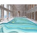 Swimming Pool Pattern Mosaic Glass Custom Picture Mural