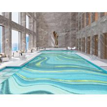 Swimming Pool Pattern Mosaic Glass Custom Picture Mural