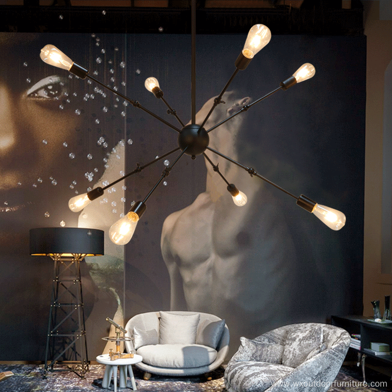 Creative Retro Art Coffee Shop Hot Pot Loft Lamp Bar Wedding Decoration Restaurant Chandeliers Hanging Pendant Lights
