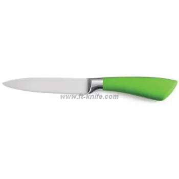 TOP 5pcs S/S kitchen knife set black wood block FDA Certified