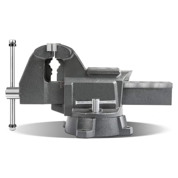 360 Degrees Swivel Base Heavy Duty Clamping Vises for Workbench Tables - Sizes 4, 5, 6, and 8 Inches