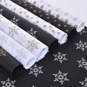 Custom 17gsm Black Tissue Wrapping Paper