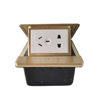 IP44  Brass Alloy kitchen Floor Socket/Patent Product Floor Mounted Pop Up UK floor box
