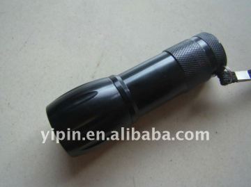 Aluminum 3AAA 9led mini led flashlight, mini led torch