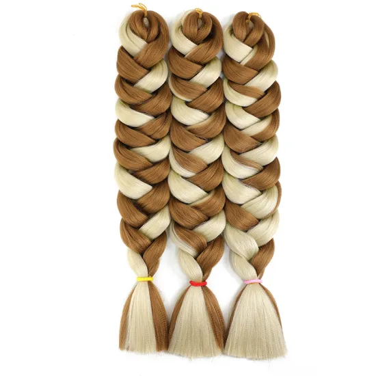 Crochet Braiding hair 41 inch Jumbo Extensions Synthetic Braid Hair Extensions For Women Ombre Two Tone Color colored hair wicks