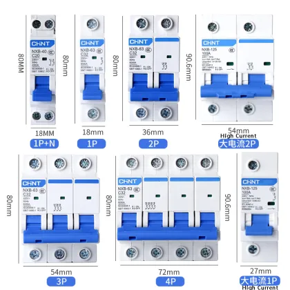 (CHINT)NXB-63 Series Mini Circuit Breaker 1P 10A - Low Price and Large Stock Available in 1P/2P/3P/4P