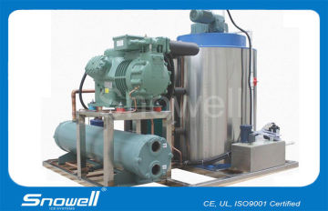 High Grade 15t/hrs Seawater Flake Ice Machine For Fishing Boat , 3p / 380v / 50hz