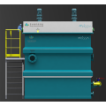 Efficient throughput dissolved air flotation