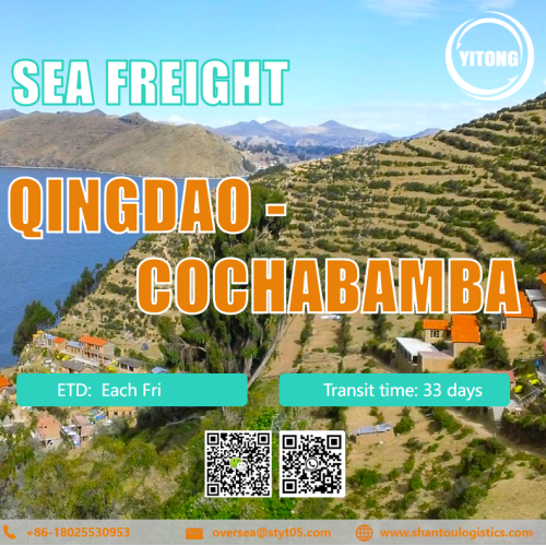 Freight di mare da Qingdao a Cochabamba Bolivia