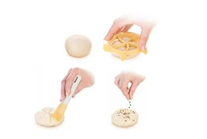 Plastic Kaiser Roll Maker Toast Bread Mold Sandwich Cutter