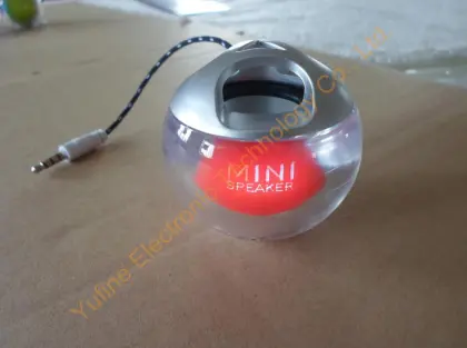 2015 newest mini speaker, led light apple speaker, Sales Promotion Electronic products, popular fashion speaker