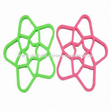 Star shape silicone coasters