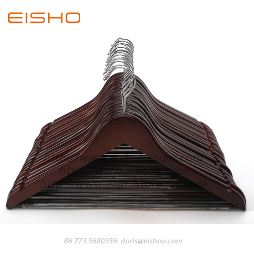 EISHO Multifuncional Alto Grado Juego de perchas de madera maciza