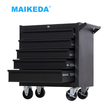 Metal Drawer Tool Trolley: Durable 5 Carton OEM Silver Tool Chest with Rolling Storage