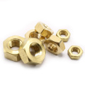 Brass Hex Yellow nuts