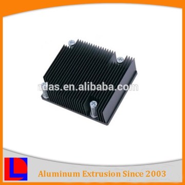 6000 series black anodized extrusion machined aluminum 100w heat sink