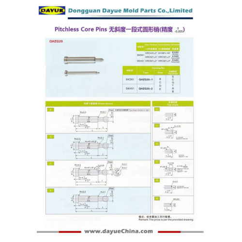 Multi-step Punches Manufactured According to JIS Standard