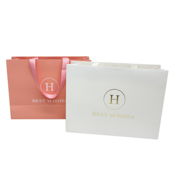 YURUI Custom Logo Cardboard Gift Shopping Bags