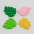 20mm Plat Hars Groene Bladeren Cabochons Voor Kawaii Telefoon Bescherming Shell DIY Ambachten Accessoires