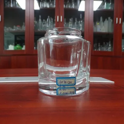 Custom Screw Seal 7.5oz Glass Chutney Bottle Round Honey Jar