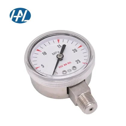 Stainless Steel Pressure Gauge for Laboratory Instruments