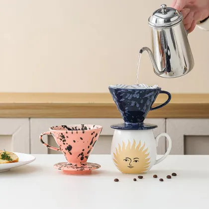 New Arrival Slow Brewing Coffee Set: Pour Over Cup Filter Dripper with Mug