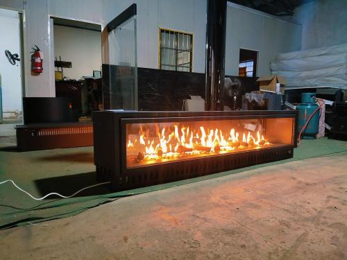 80 inch customized smart gas fireplace firepit burner