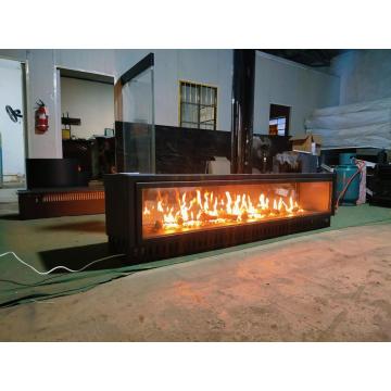 80 inch customized smart gas fireplace firepit burner