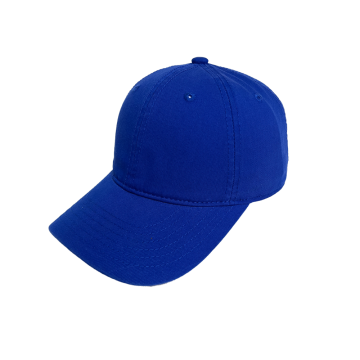 Topi Baseball 6 Panel Biru Polos untuk Dewasa