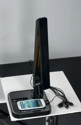 2016 Modern touch dimmable led desk lamp with USB port and Samsum/HTC/Sony etc. docking
