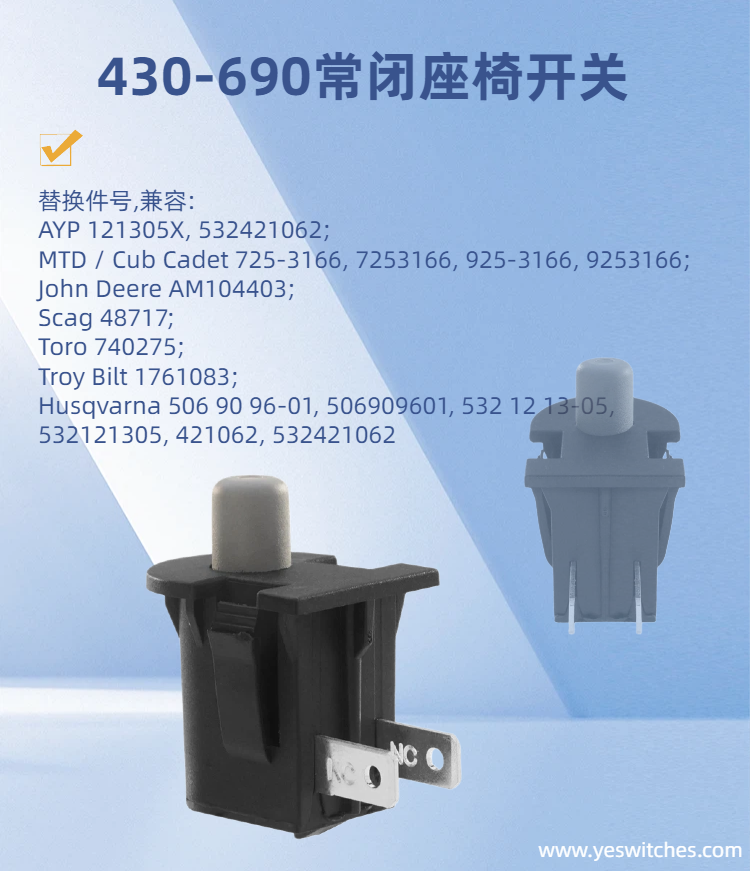 Plunger Seat Safety Switch