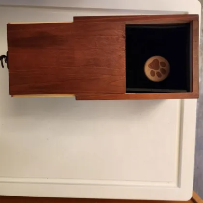 Pet Urns with Hair Keepsake Box for Dogs and Cats