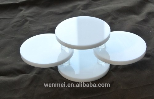 White acrylic jewelry display tray