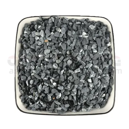 Wholesale Natural Black Tumbled Pebbles and Cobbles
