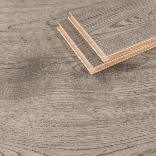 Anti-scratch stone grey 3-ply engineered oak flooring