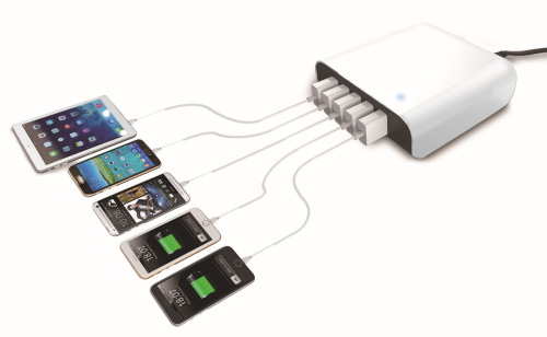 5 Port USB Smart Charger Hub Adapter for iPhone